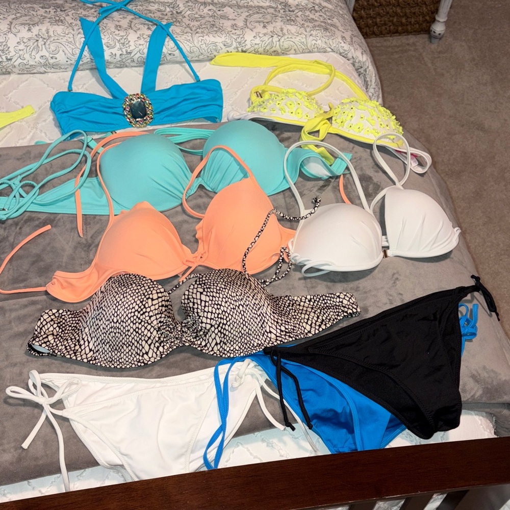 Victorias Women's Swimwear Collection bathing suit bikini sm xs 34b 34 c bundle